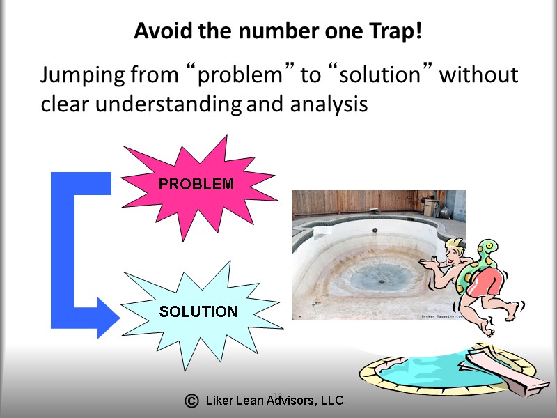 18 Avoid the number one Trap!  Jumping from “problem” to “solution” without clear